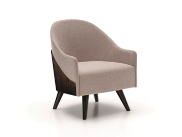 SHELL - Fabric armchair with armrests by Costantini Pietro - view 2